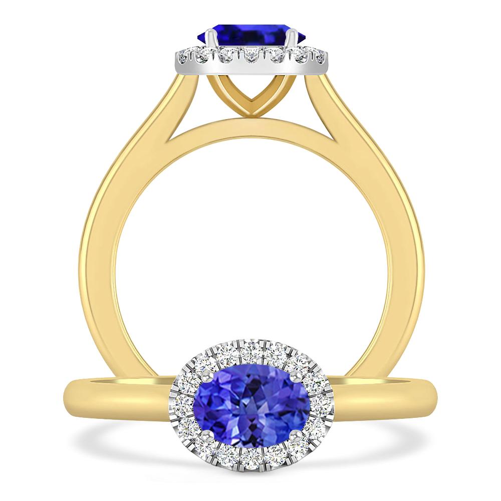 Yellow Gold - Tanzanite