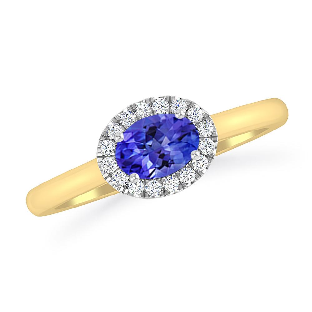 Yellow Gold - Tanzanite