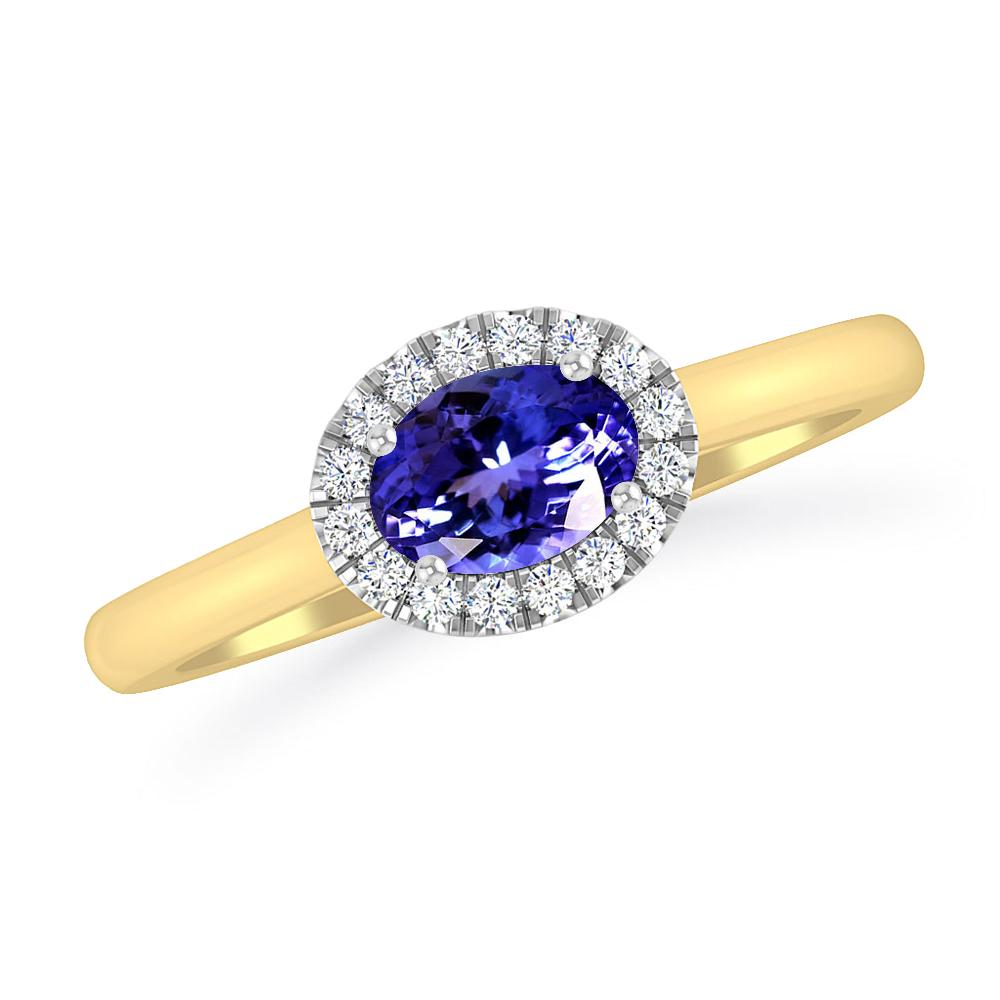 Yellow Gold - Tanzanite