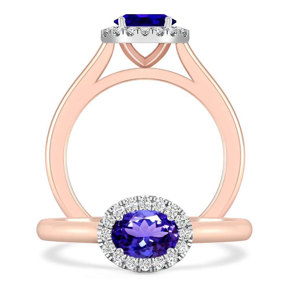 Rose Gold - Tanzanite