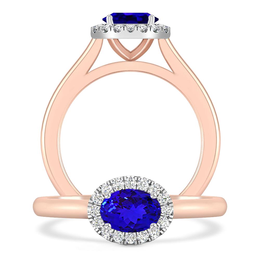 Rose Gold - Tanzanite