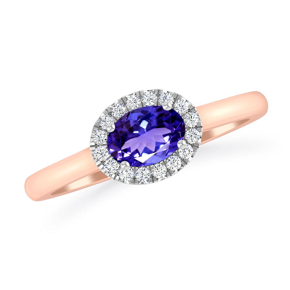 Rose Gold - Tanzanite