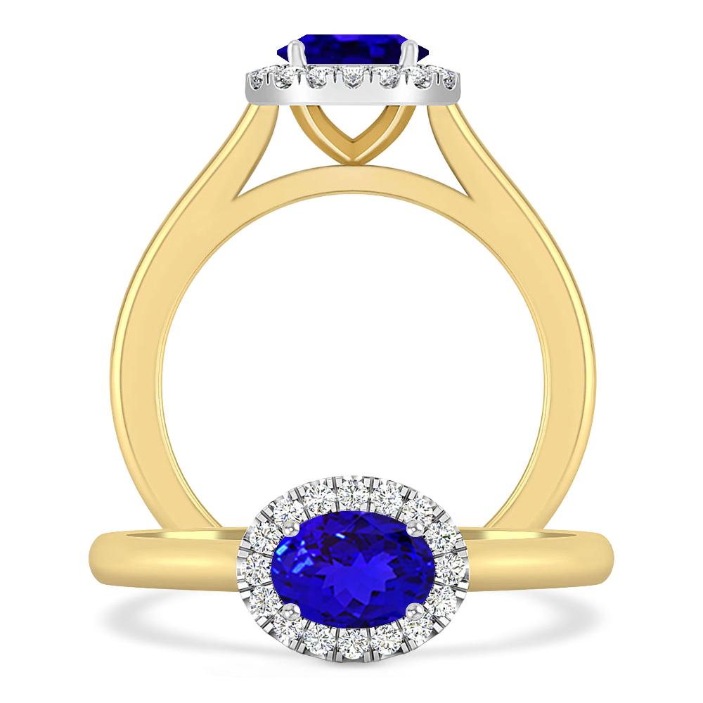 Yellow Gold - Tanzanite