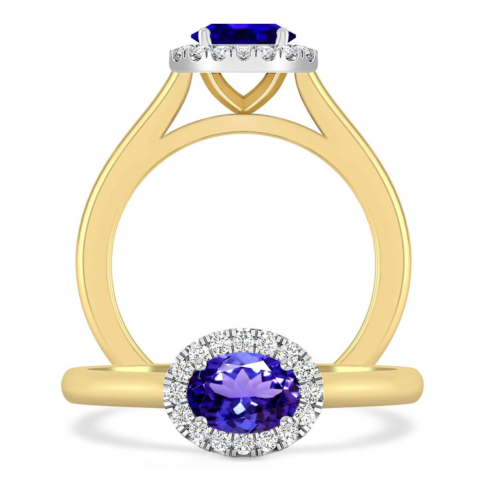 Yellow Gold - Tanzanite