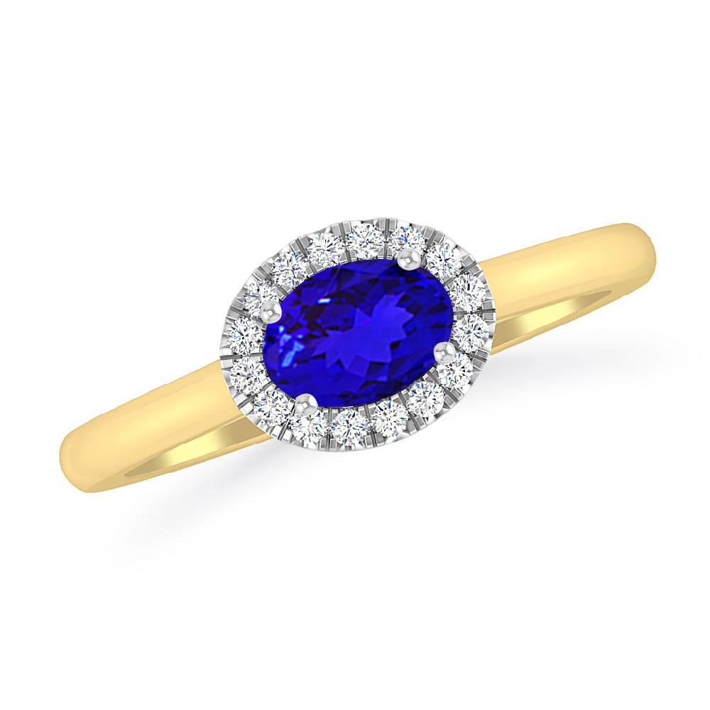 Yellow Gold - Tanzanite