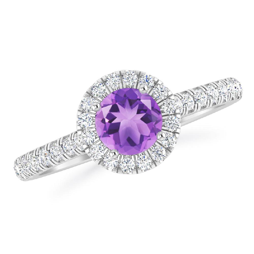 White Gold - Amethyst