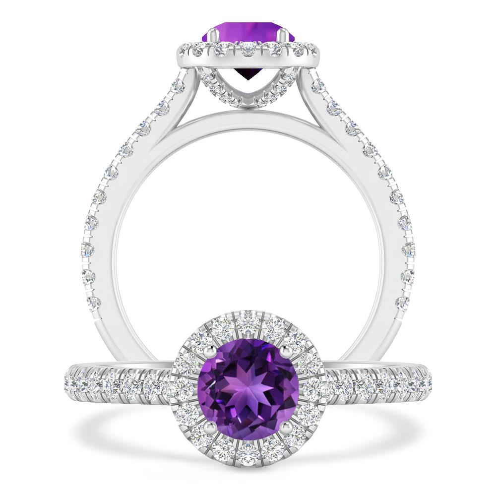 White Gold - Amethyst