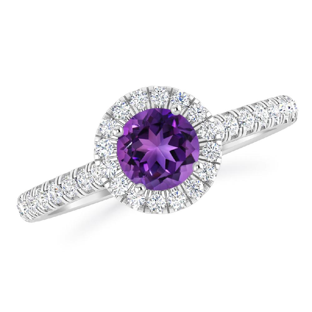 White Gold - Amethyst