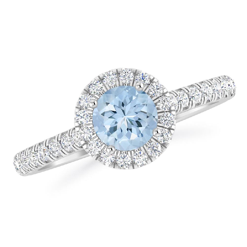 White Gold - Aquamarine