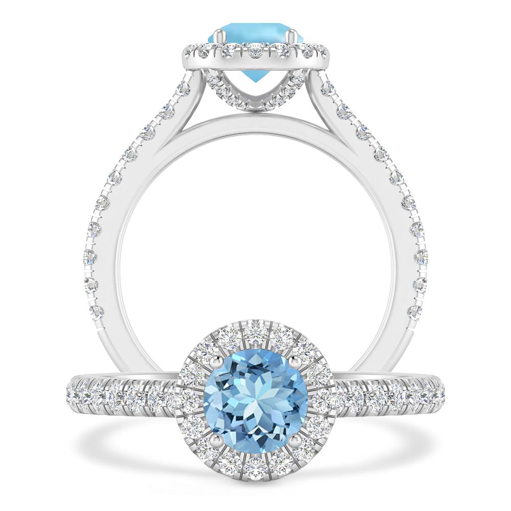 White Gold - Aquamarine