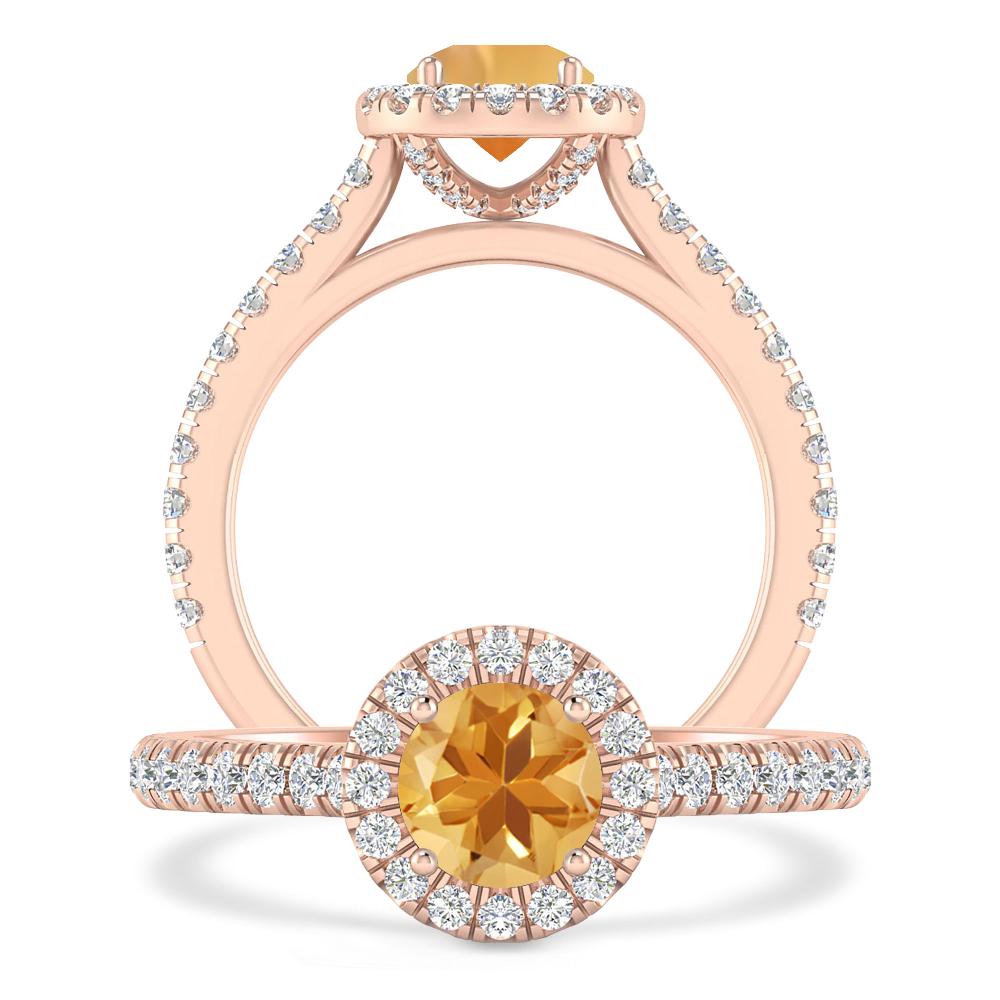 Rose Gold - Citrine