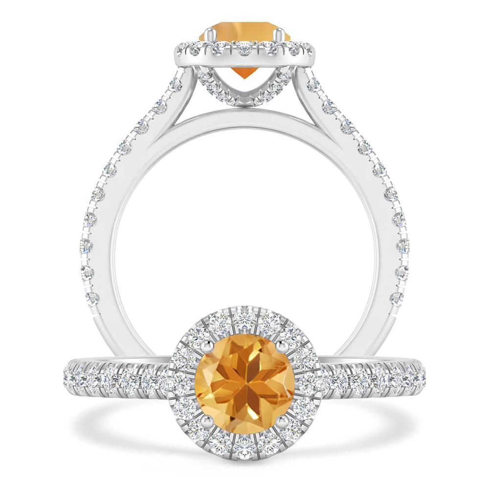 White Gold - Citrine