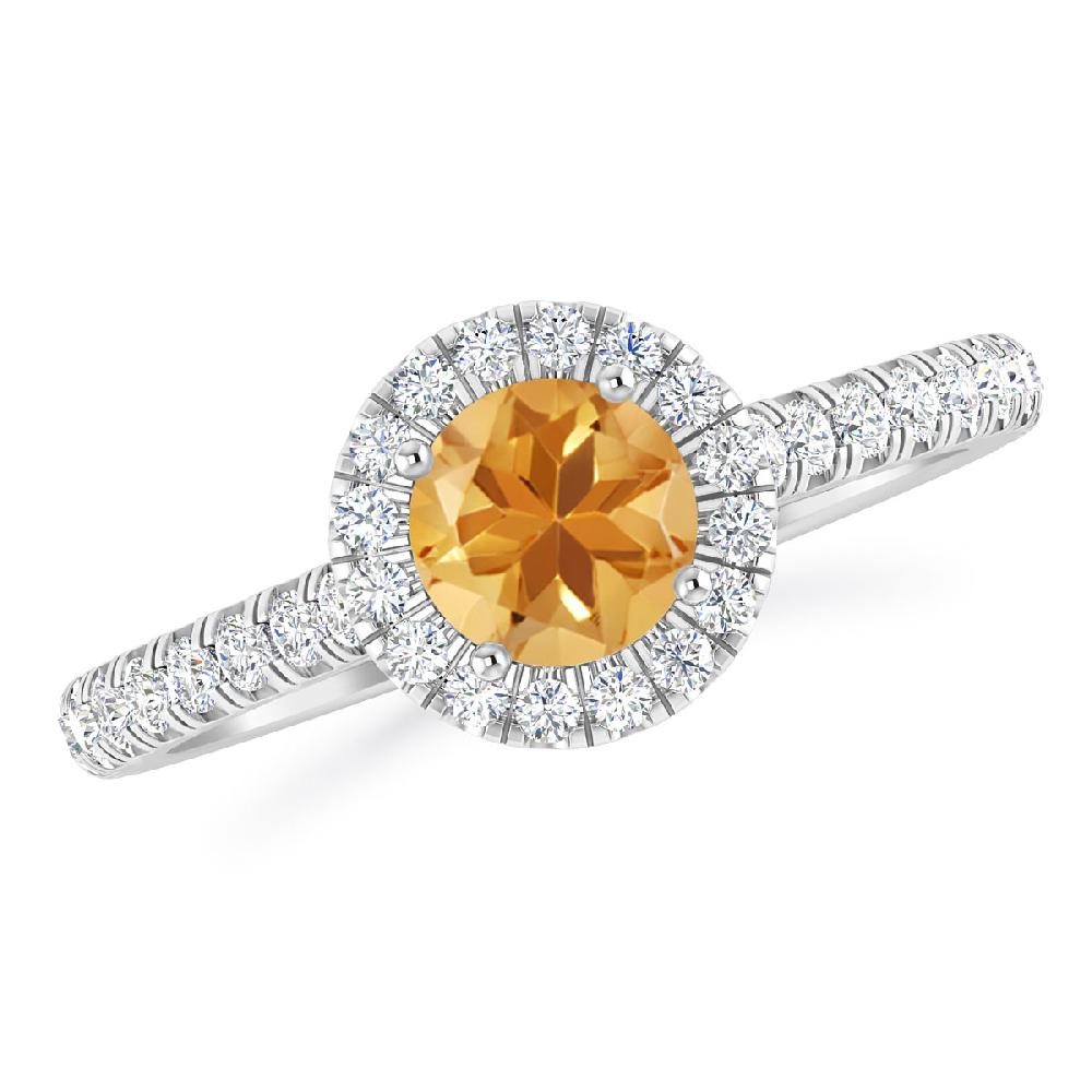 White Gold - Citrine