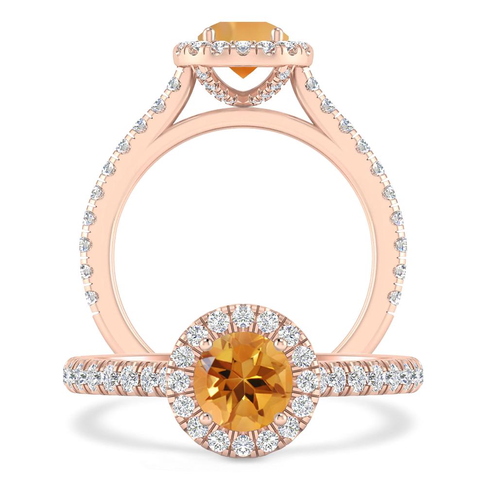 Rose Gold - Citrine