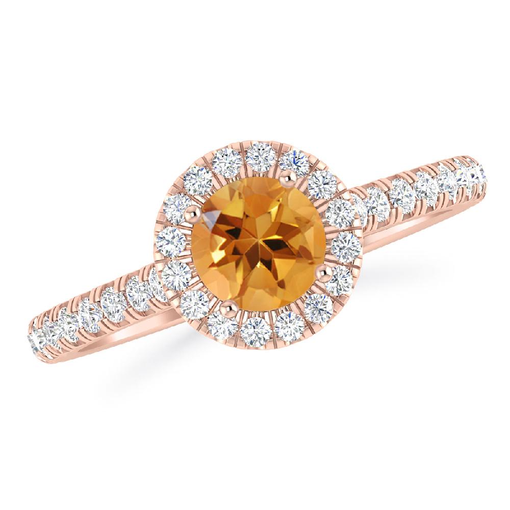 Rose Gold - Citrine