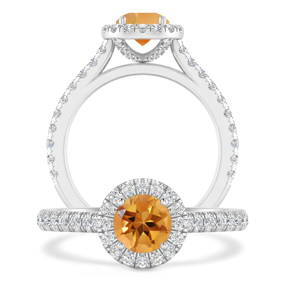 White Gold - Citrine