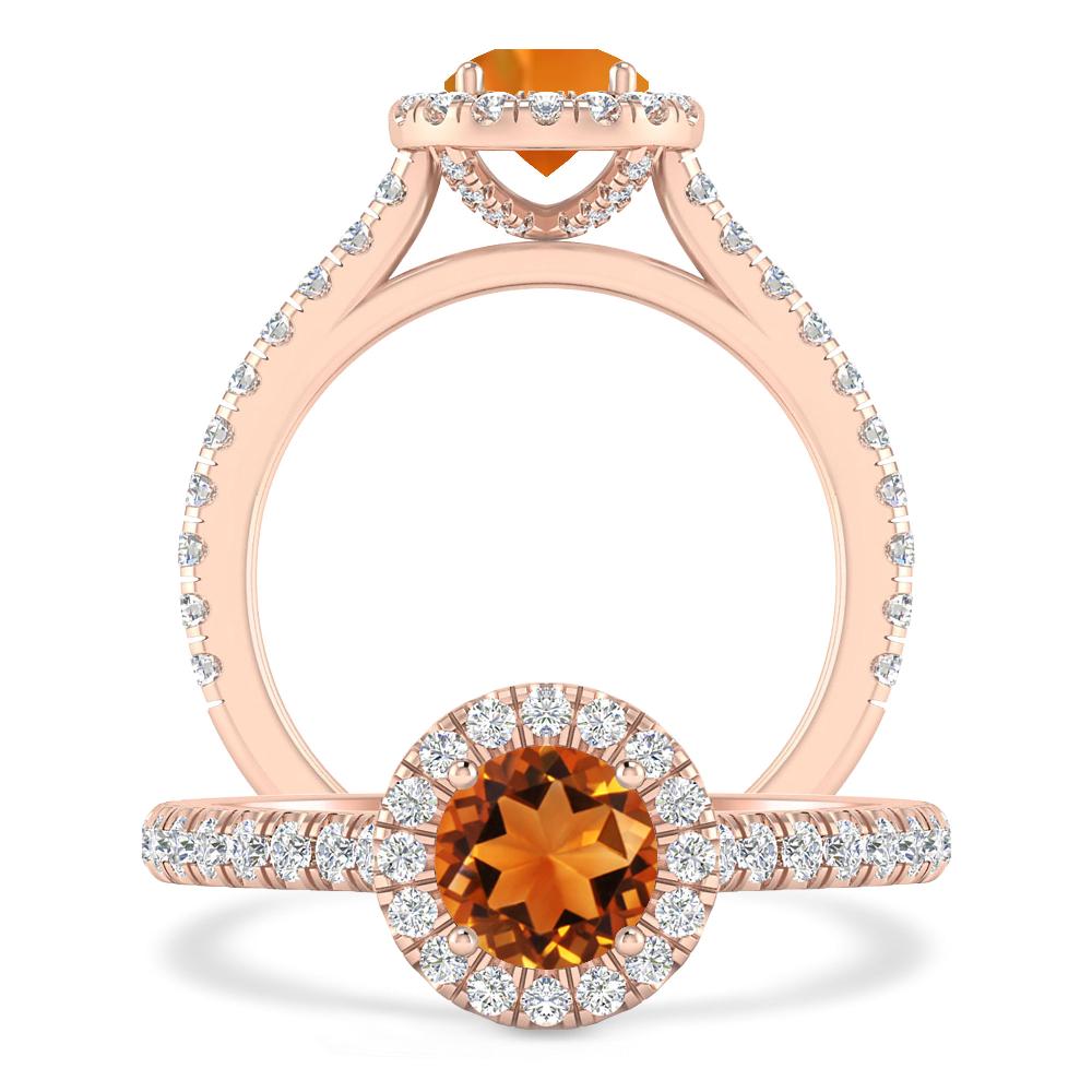 Rose Gold - Citrine