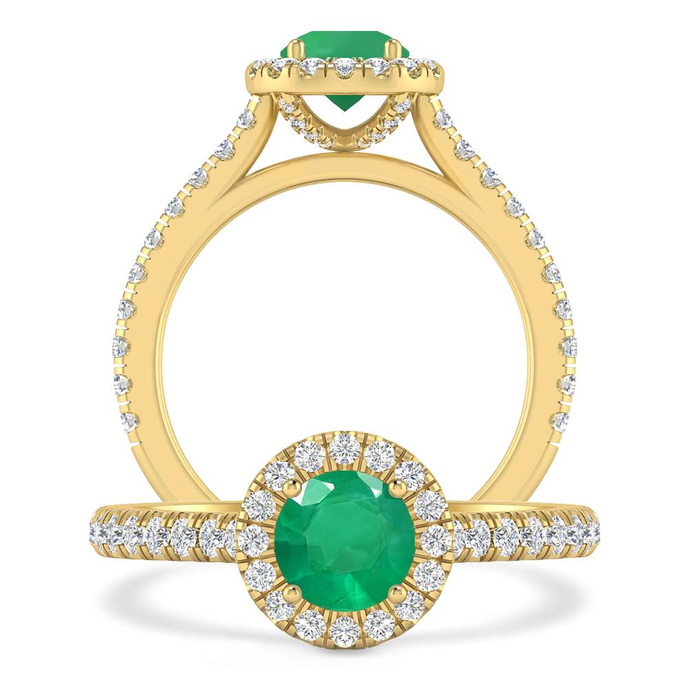 Yellow Gold - Emerald