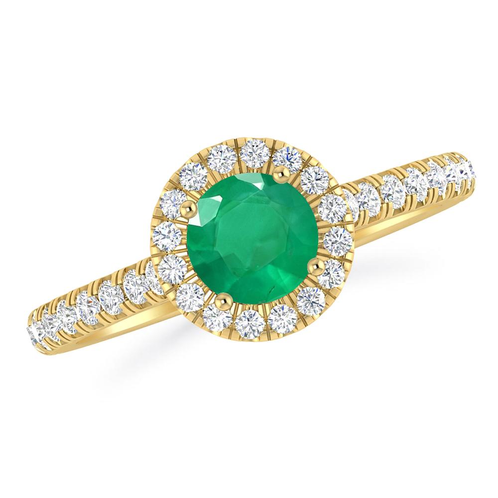 Yellow Gold - Emerald