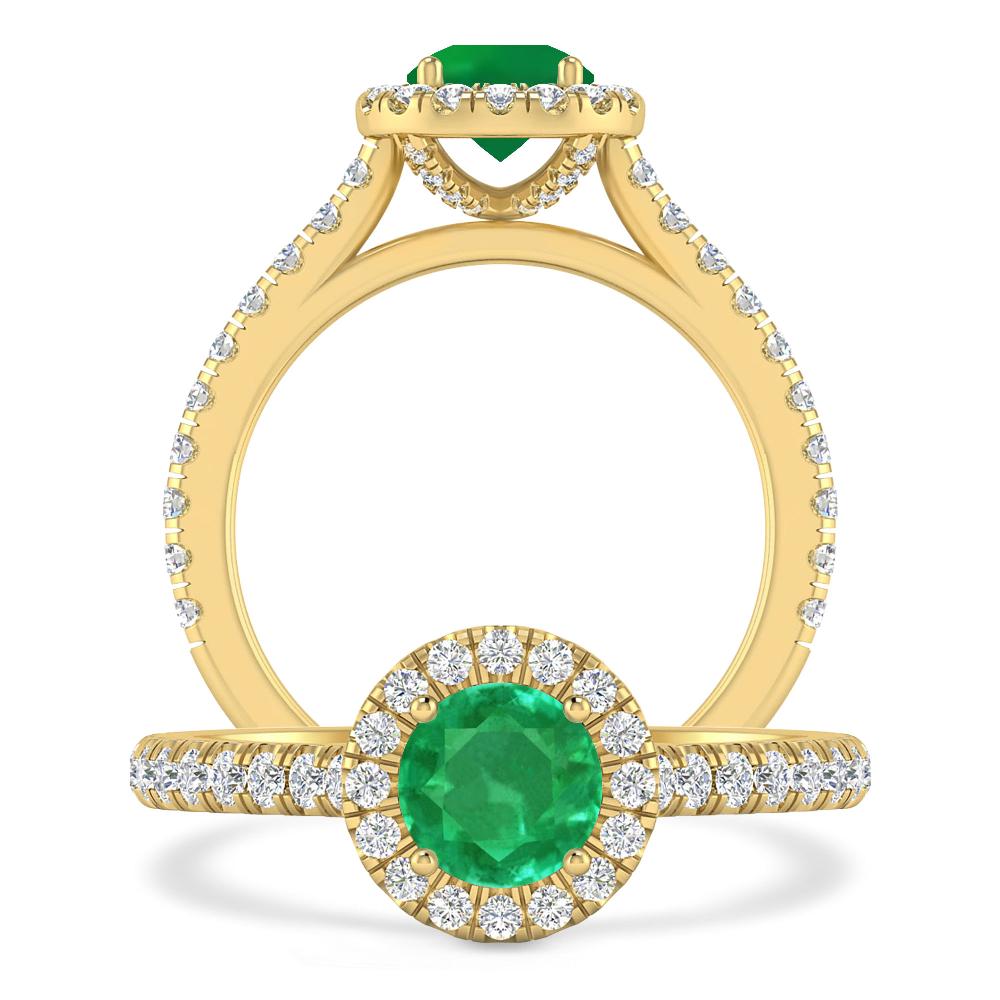 Yellow Gold - Emerald