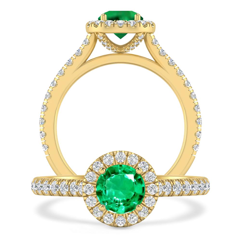 Yellow Gold - Emerald