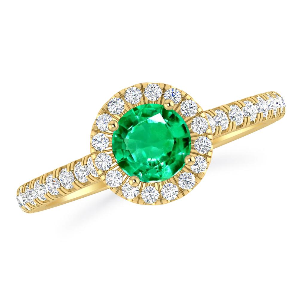 Yellow Gold - Emerald