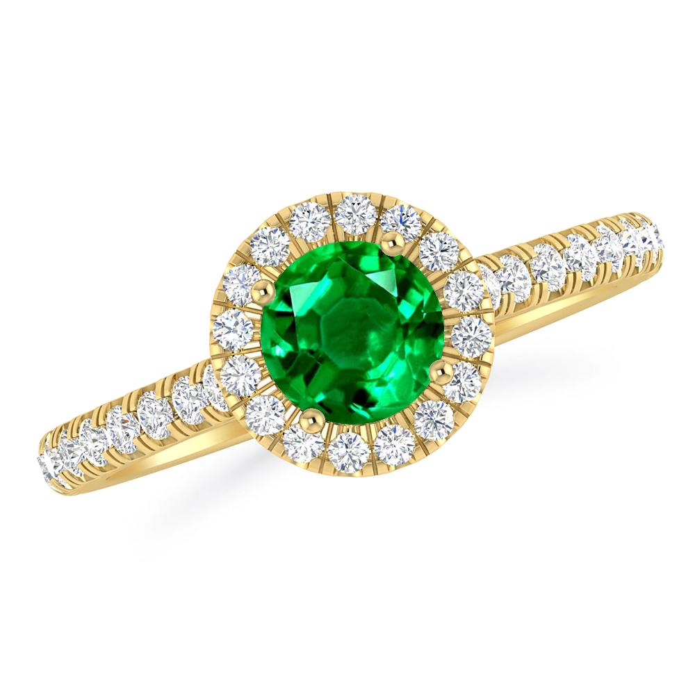 Yellow Gold - Emerald