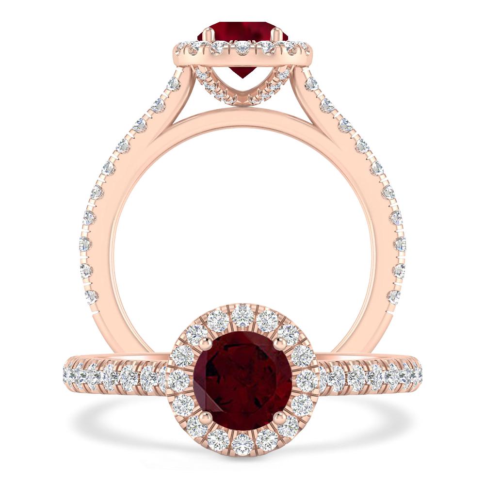 Rose Gold - Garnet