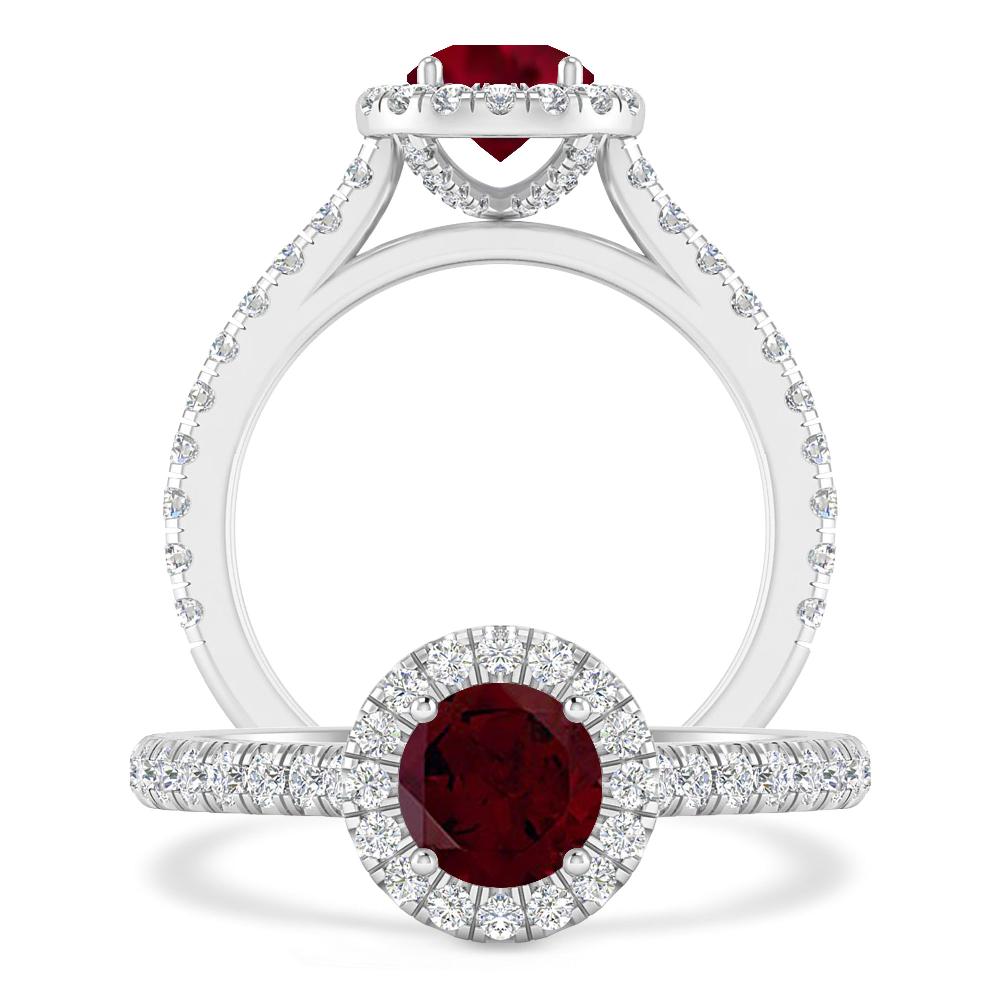 White Gold - Garnet