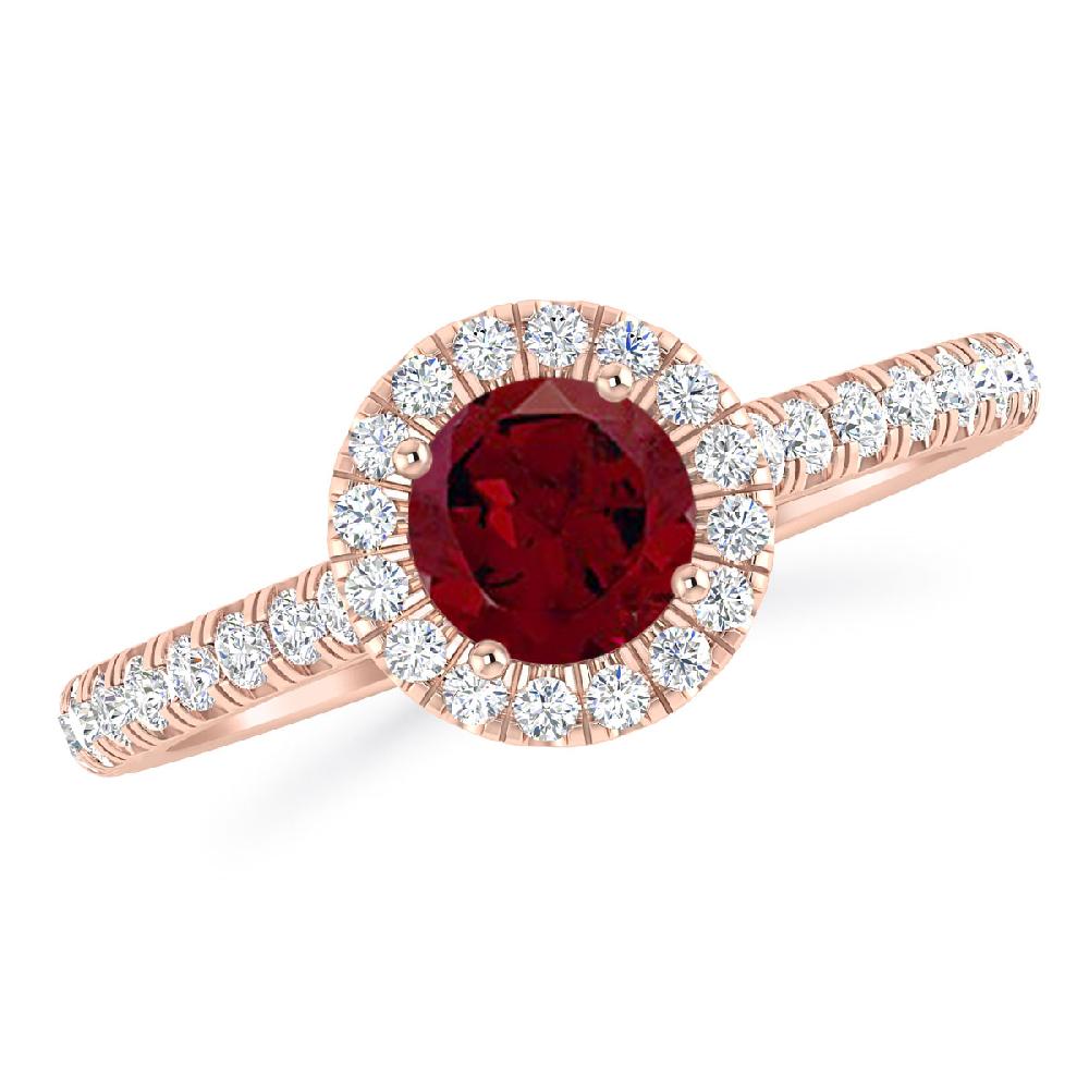 Rose Gold - Garnet