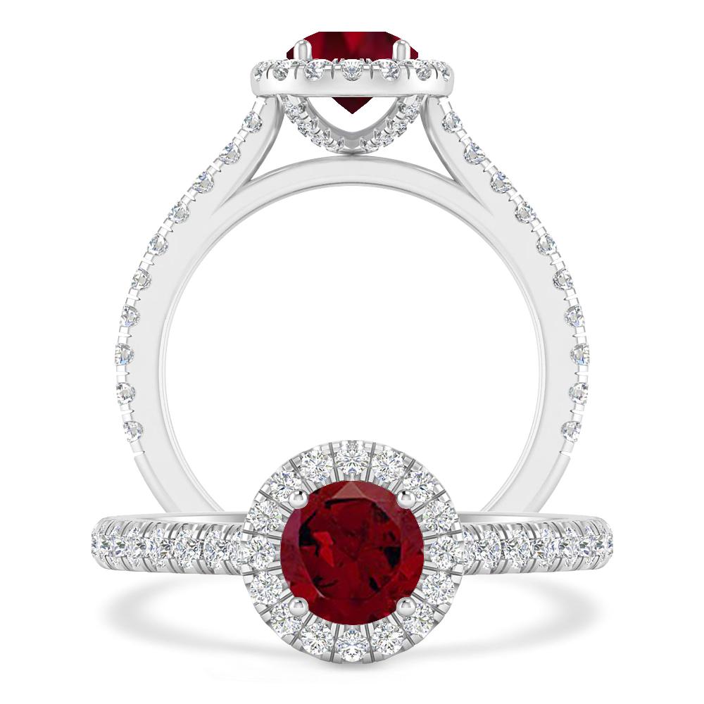 White Gold - Garnet