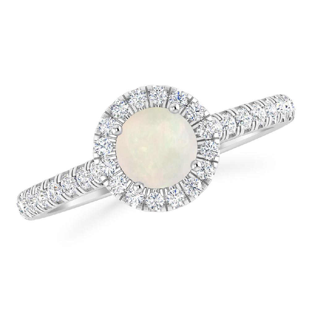 White Gold - Opal