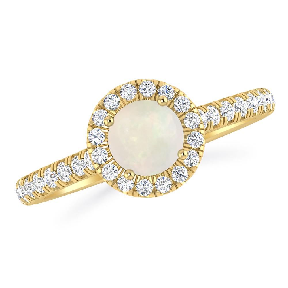 Yellow Gold - Opal