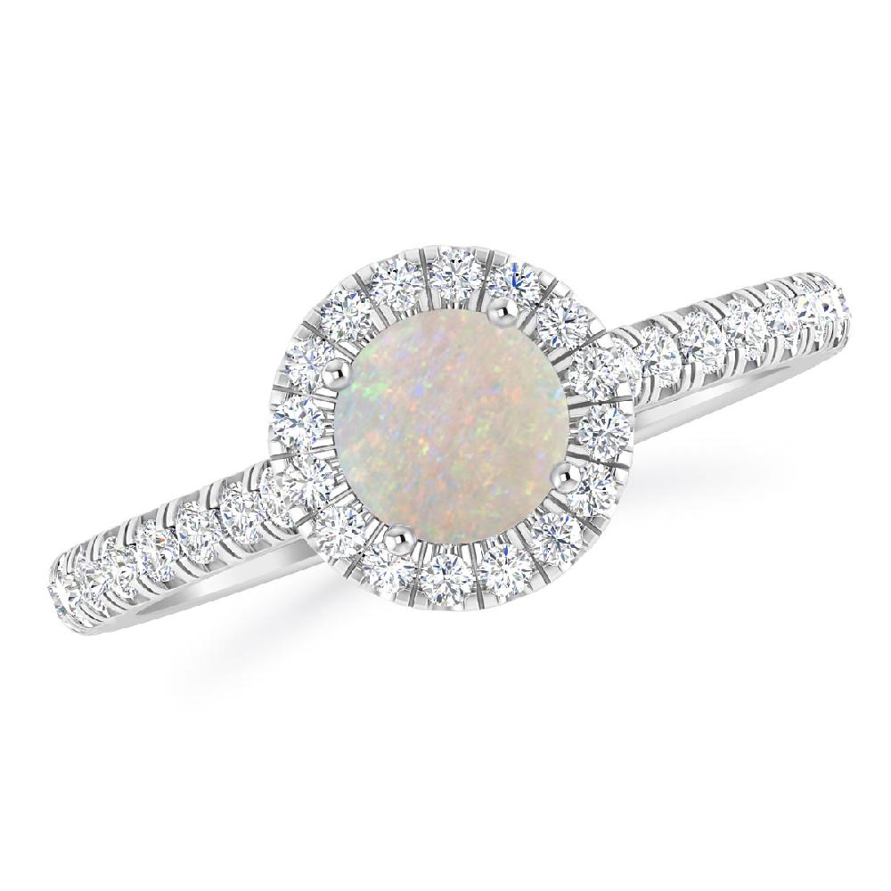 White Gold - Opal