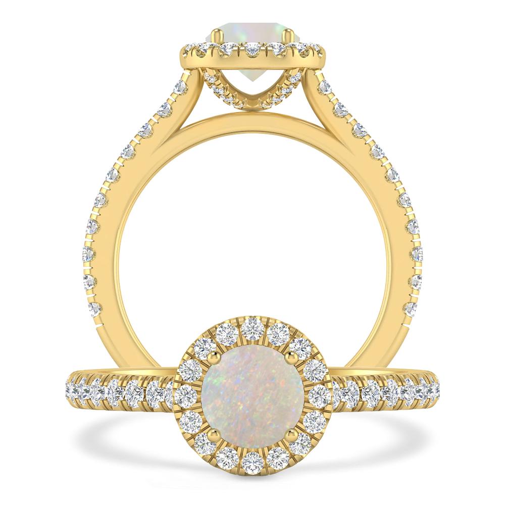 Yellow Gold - Opal