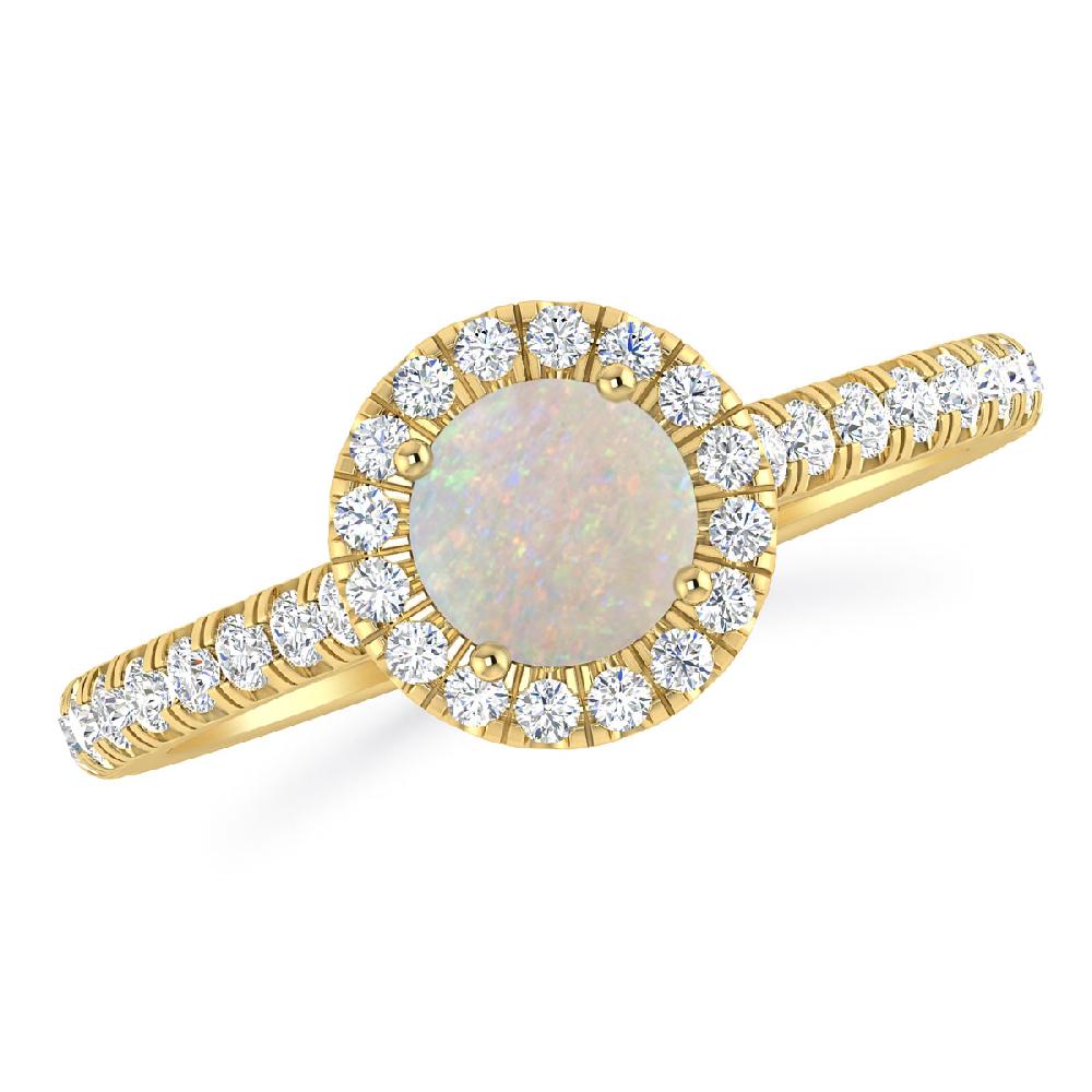 Yellow Gold - Opal