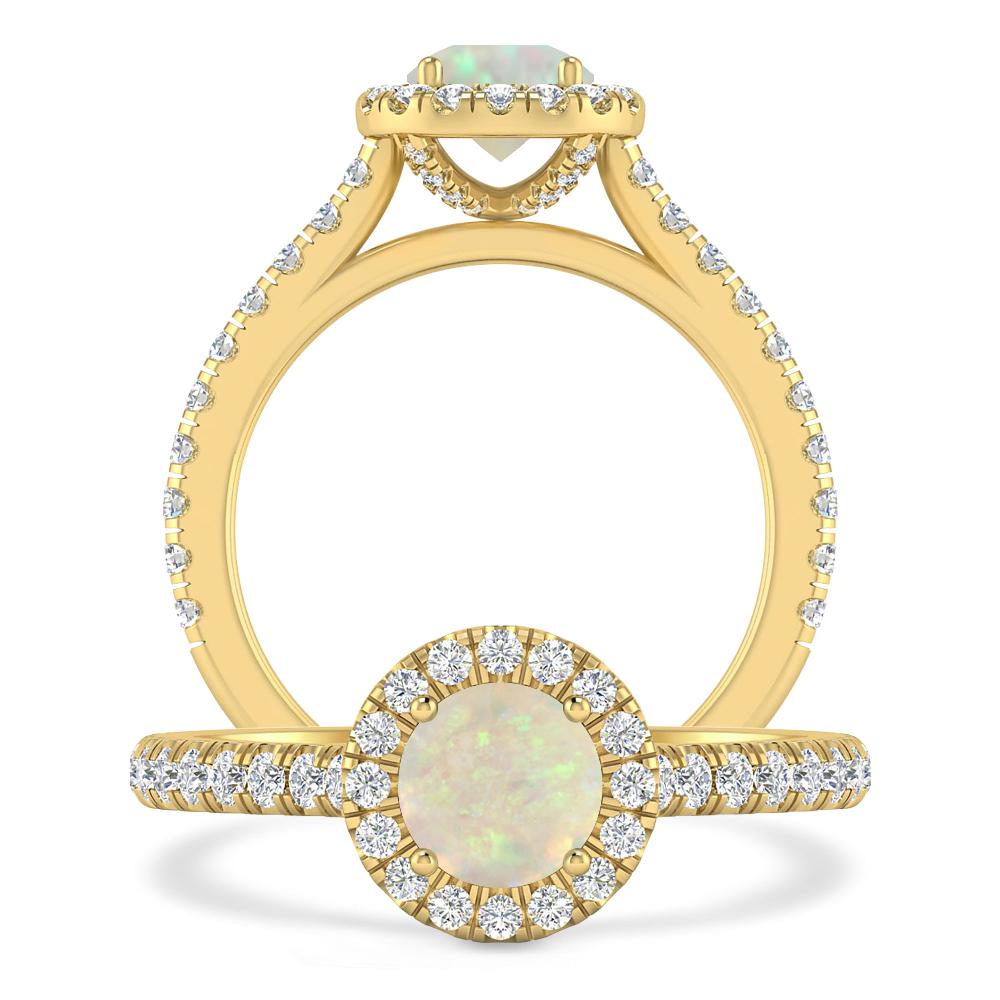 Yellow Gold - Opal