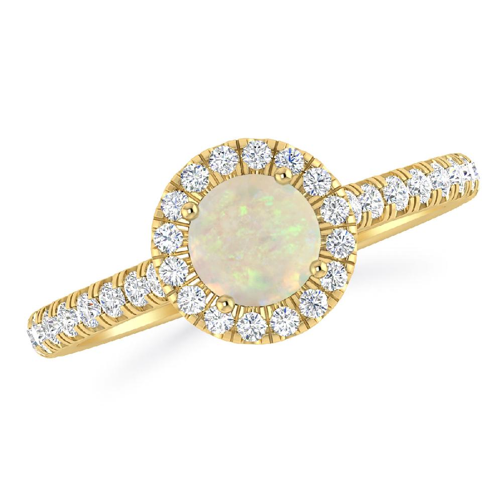 Yellow Gold - Opal