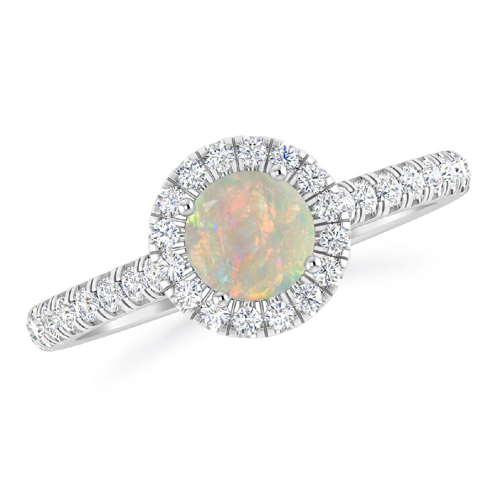 White Gold - Opal