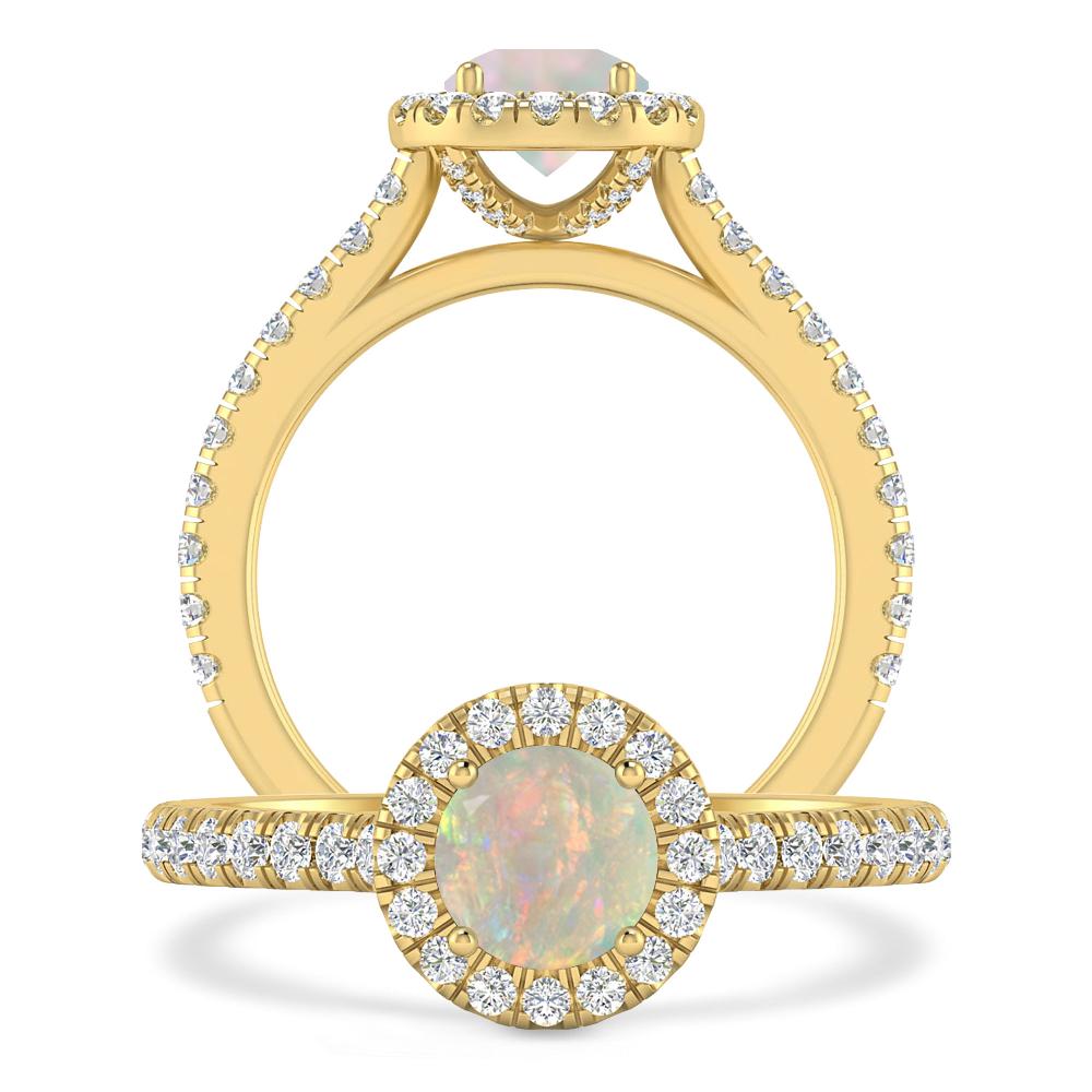 Yellow Gold - Opal