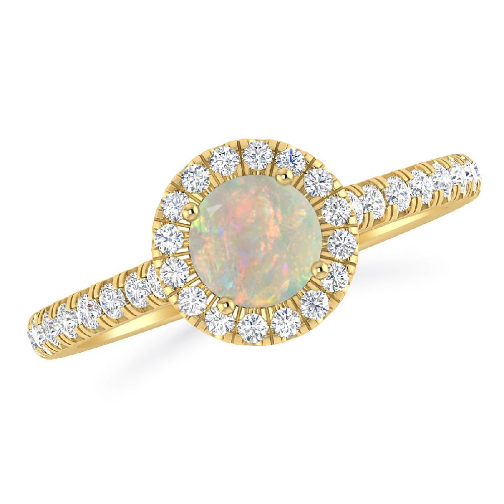 Yellow Gold - Opal