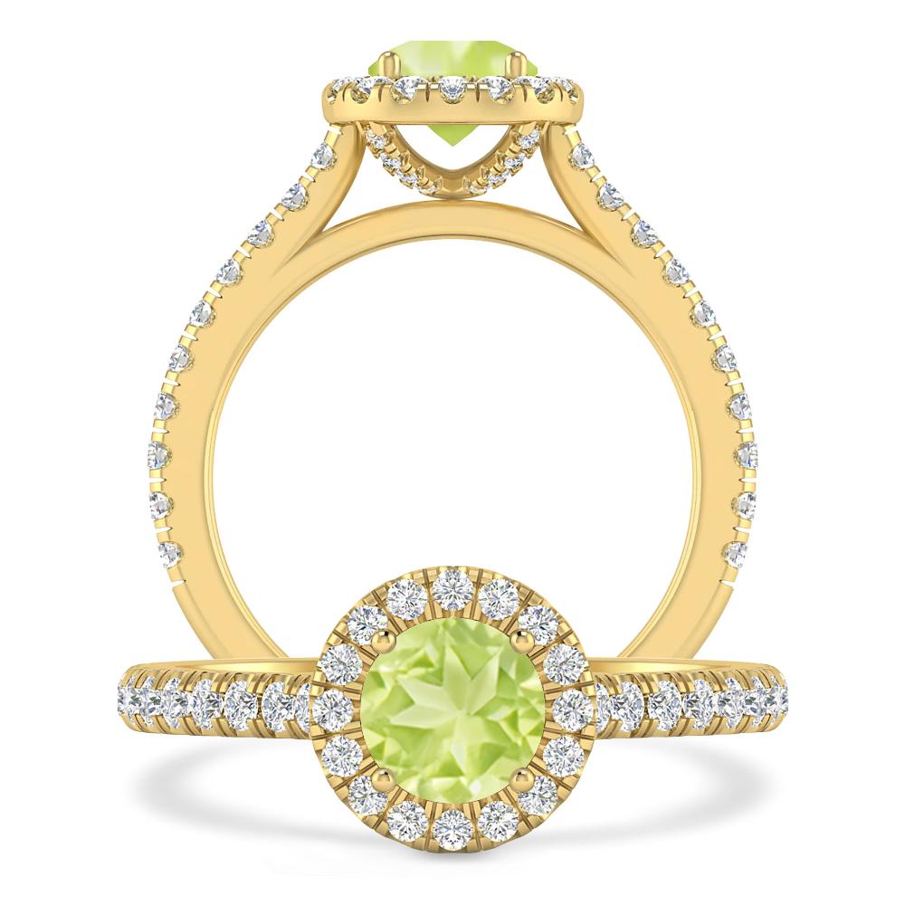 Yellow Gold - Peridot