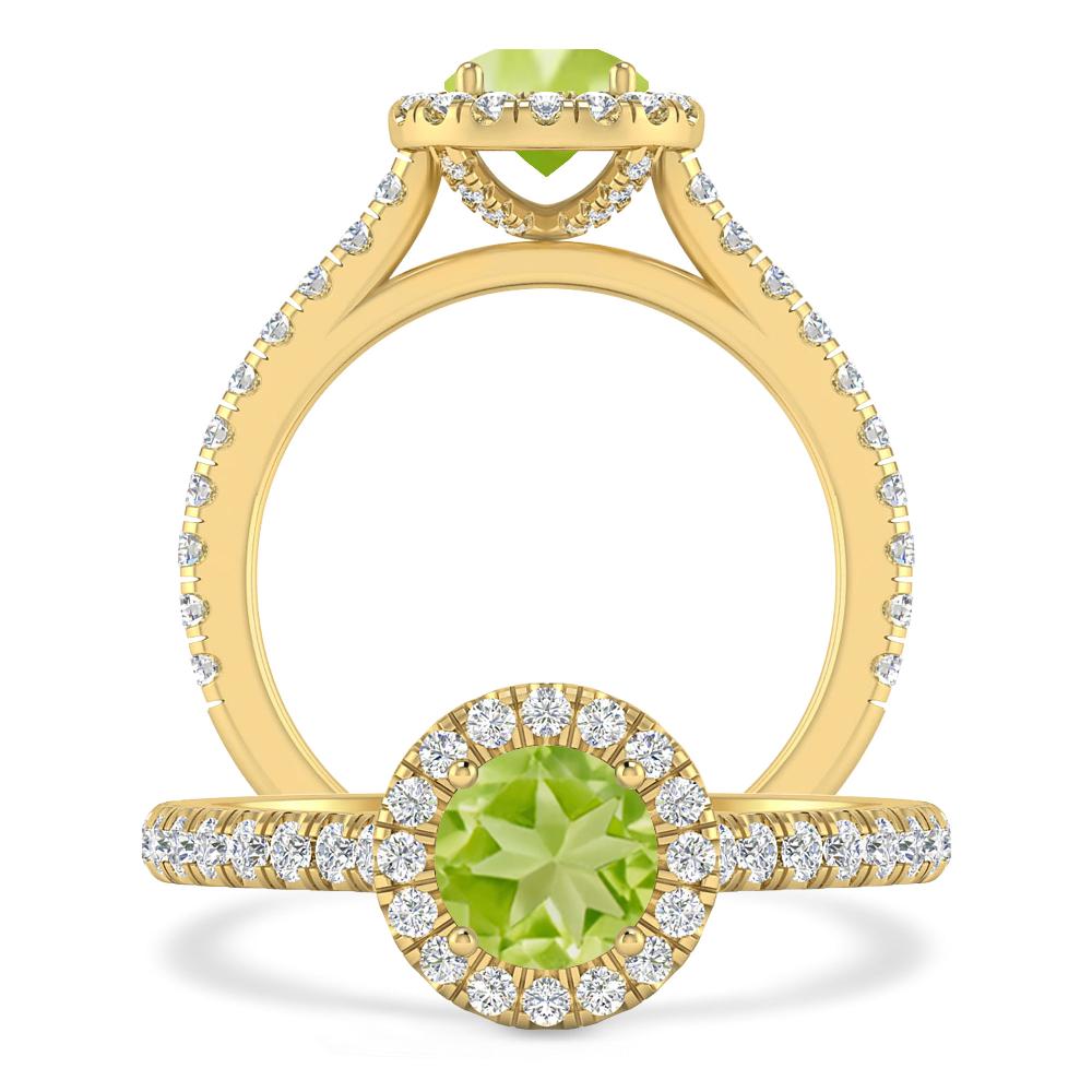 Yellow Gold - Peridot