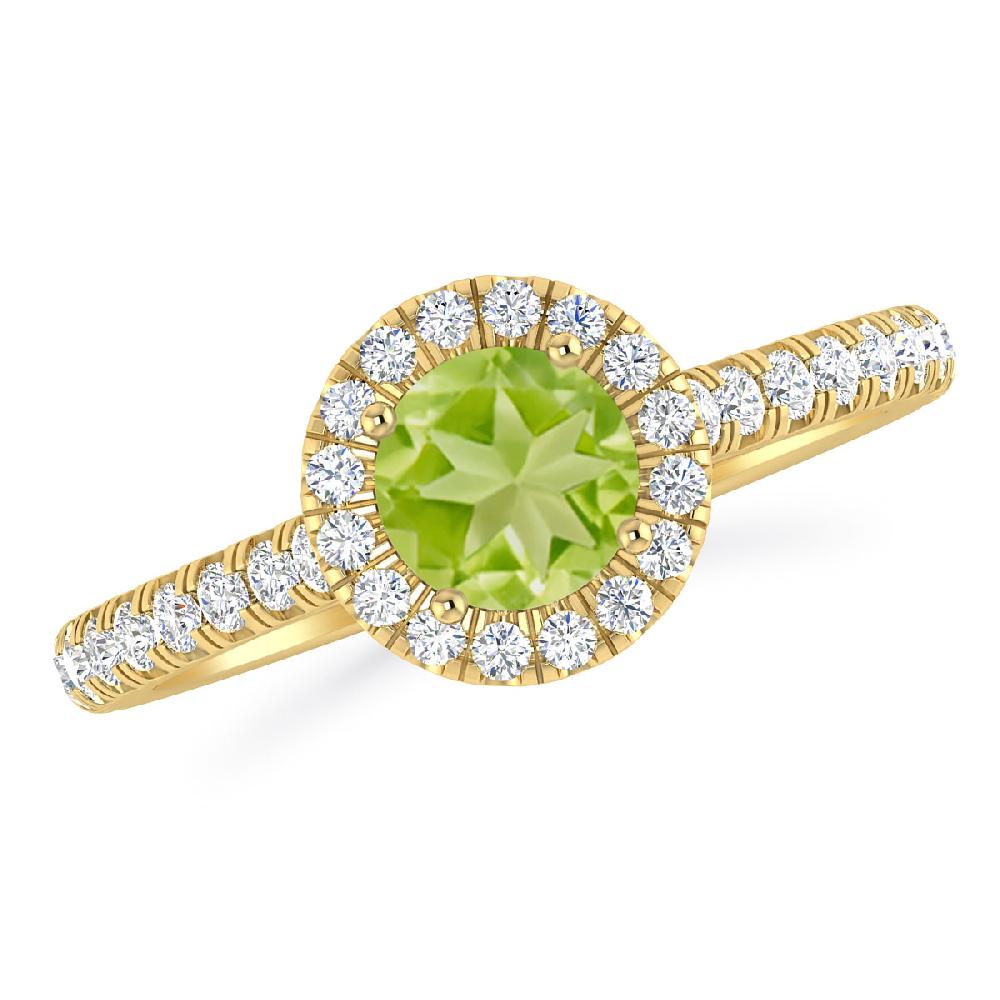 Yellow Gold - Peridot