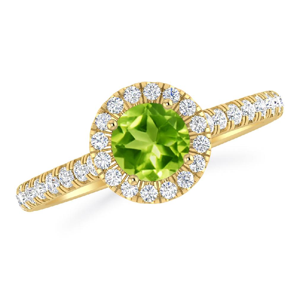 Yellow Gold - Peridot