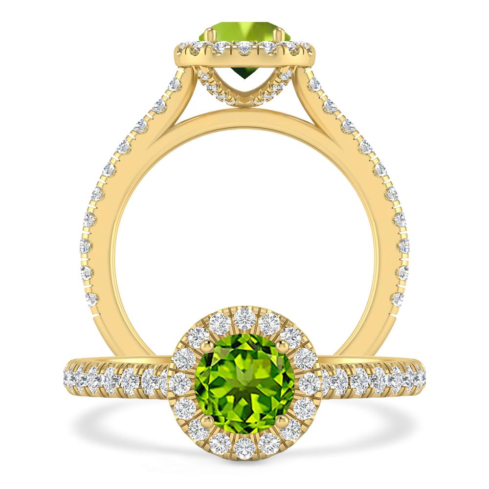 Yellow Gold - Peridot