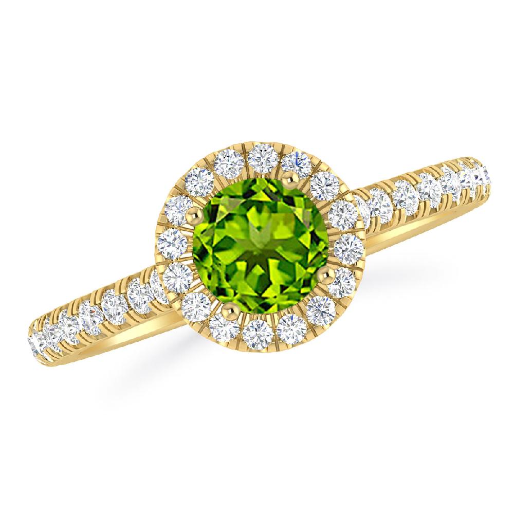 Yellow Gold - Peridot