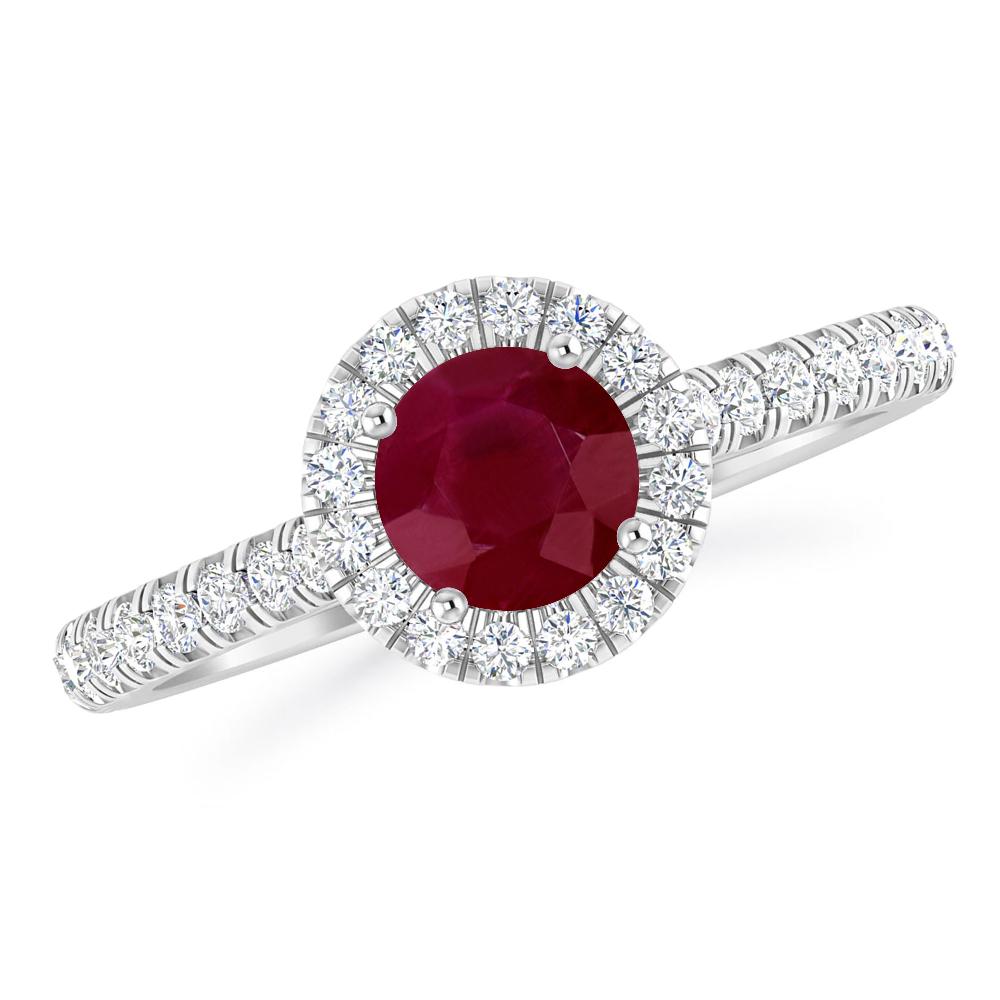 White Gold - Ruby