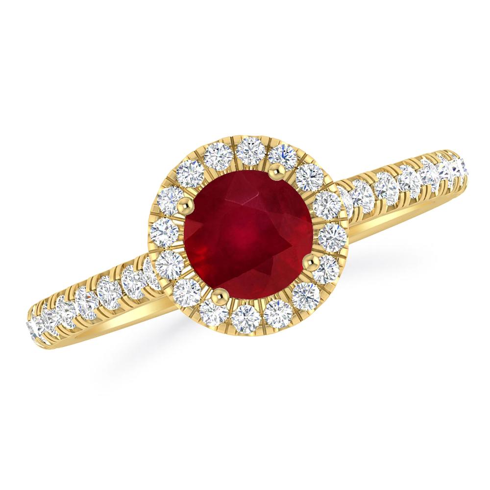 Yellow Gold - Ruby