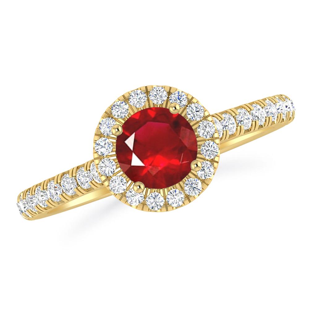 Yellow Gold - Ruby